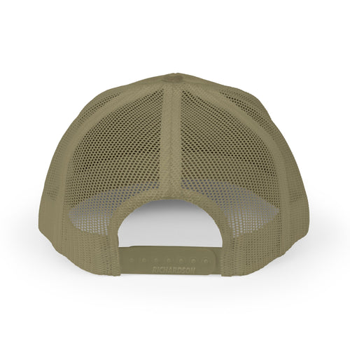 Embroidered Buffalo Trucker Cap — Rustic Monogram Snapback