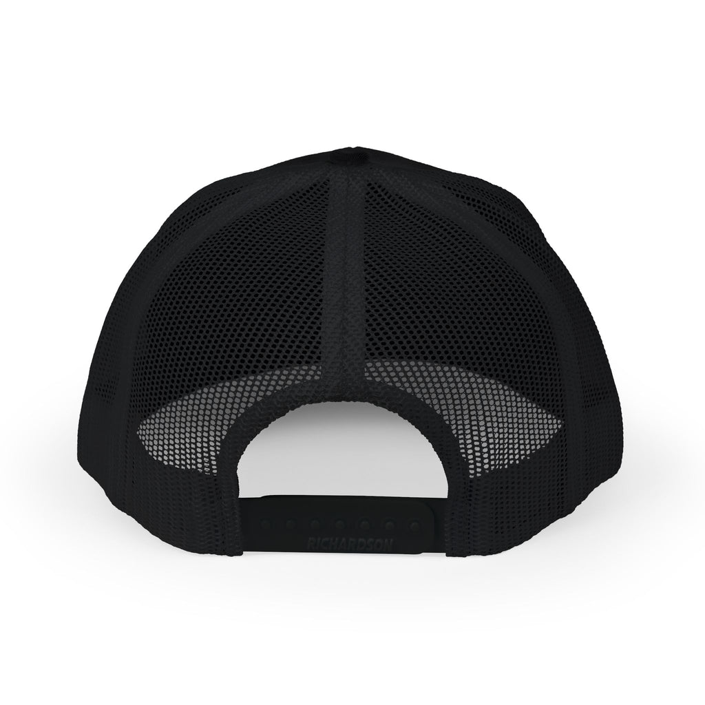 Embroidered Gothic 'G' Snapback Trucker Cap — Black & Yellow