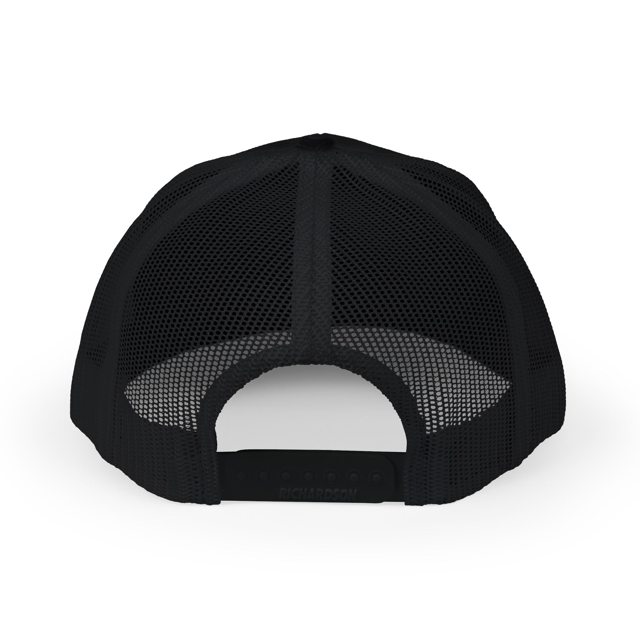 Embroidered Gothic 'G' Snapback Trucker Cap — Black & Yellow
