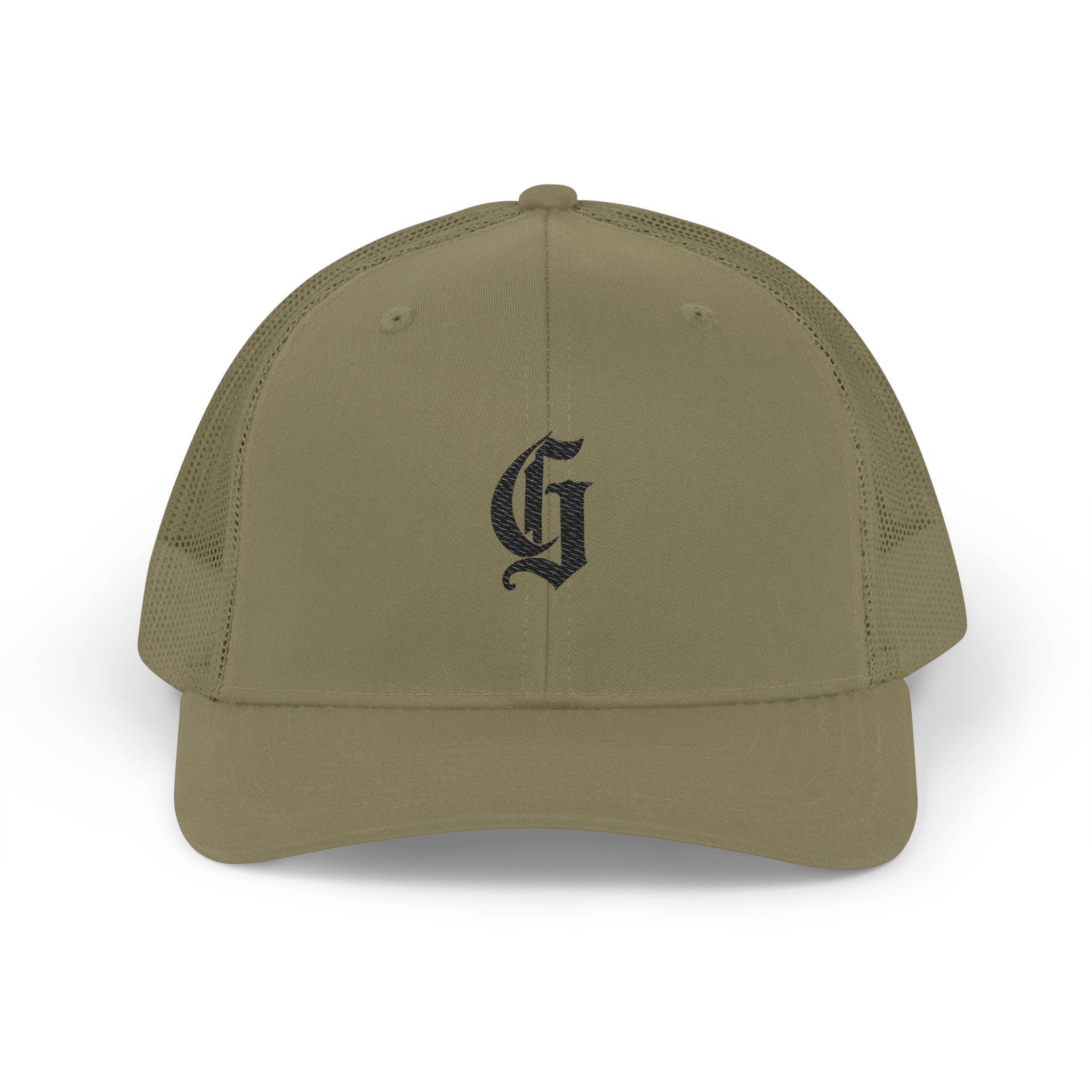 Embroidered Gothic 'G' Snapback Trucker Cap